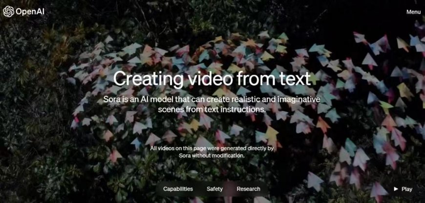 OpenAI Released Sora, the First Text-Generated Video Model: Opening a New Era of AI Video Generation