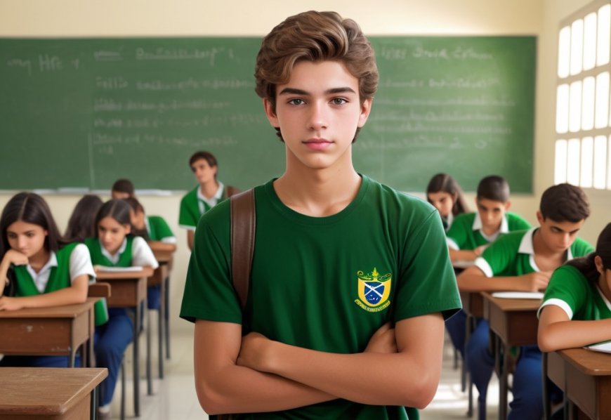 Character Series-Realistic Depiction of Life-Handsome High School Student